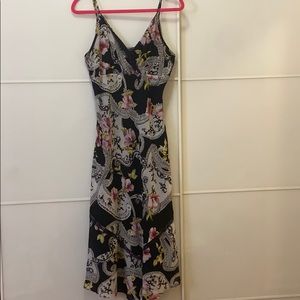 Black floral dress